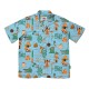 The Dudes European Fantasy Blue Hawaiian Shirt Μπλε